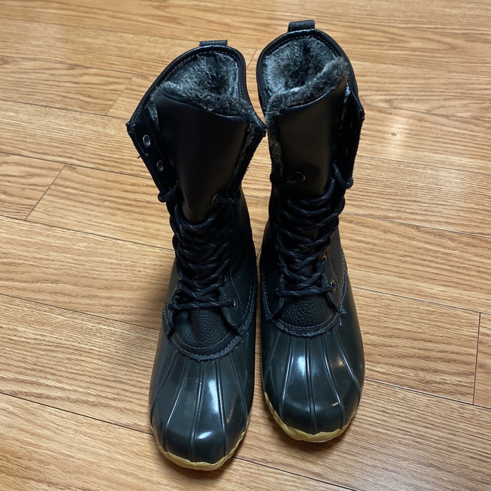 Sporto Winter Boots black duck boots steel shank size 6 women - Picture 9 of 9